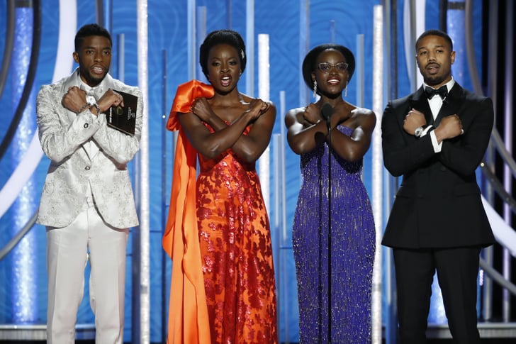 Black Panther Cast At Golden Globes 2019 Photos Popsugar Entertainment