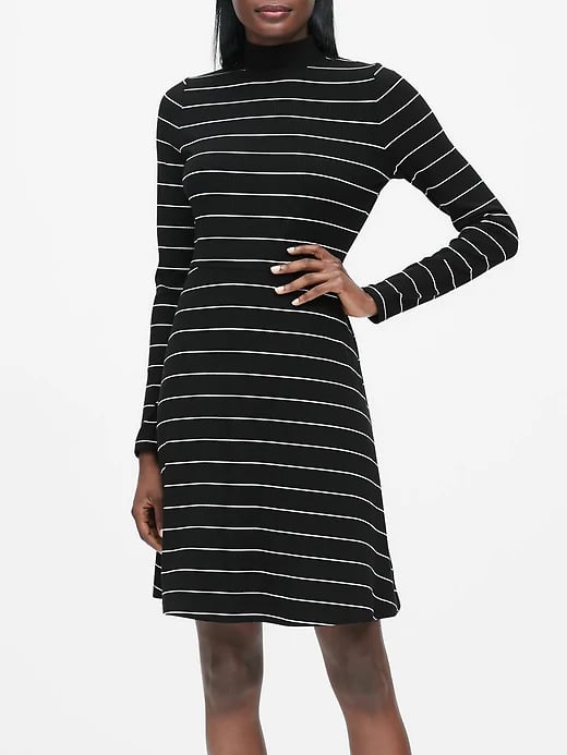 Ribbed Mock-Neck Mini Dress, 100 Extremely Stylish Pieces We Found Hiding  at Banana Republic — All Under $100
