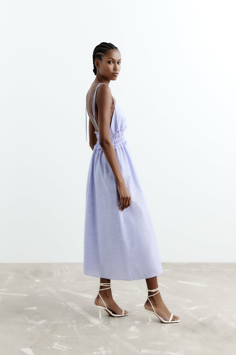 A Transitional Midi Dress: Zara Striped Midi Dress