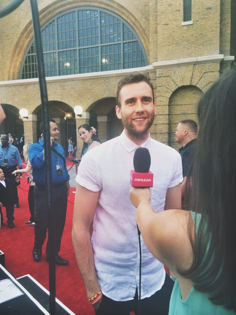 I interviewed Matt Lewis on the red carpet.