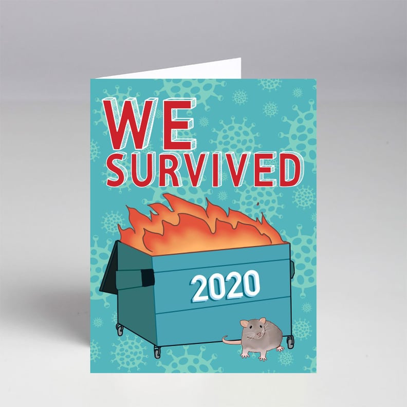 We Survived 2020 Dumpster Fire Holiday Cards
