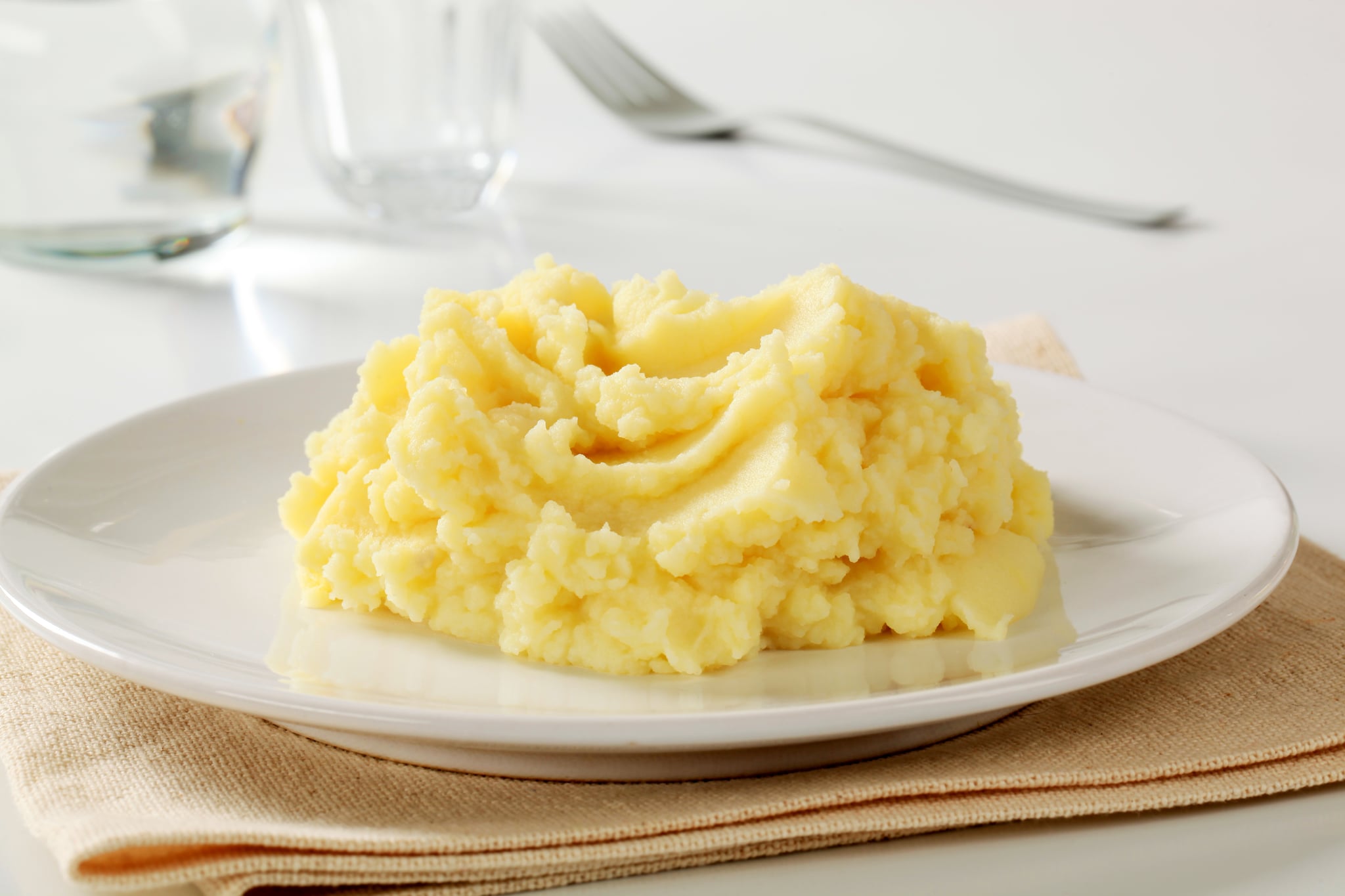 Mashed potatoes gluey