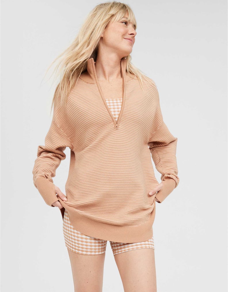 OFFLINE by Aerie Home Stretch Off The Shoulder Sweater