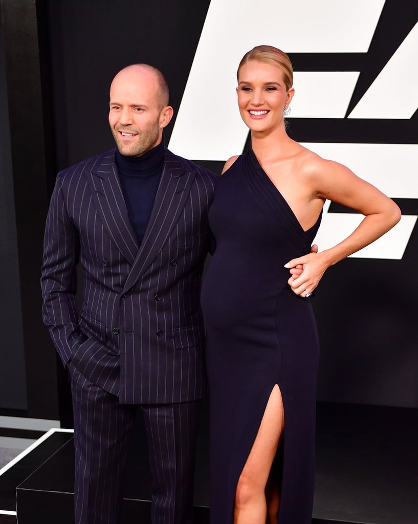 Rosie Huntington-Whiteley and Jason Statham Fast 8 Premiere