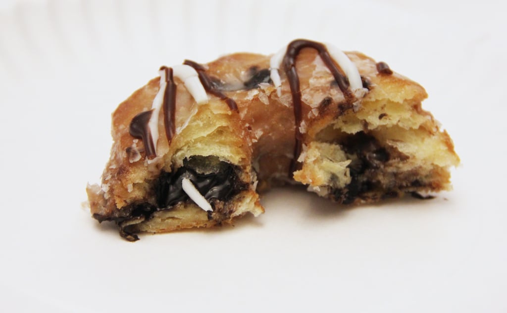"Really good. The inside tasted like chocolate syrup.
"Too sweet."
"Too much fudge."
"OMG. Yes."

Average rating: