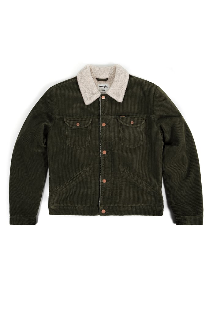 Wrangler Icons™ Men's Sherpa Corduroy Jacket in Rosin Green ($129)