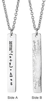 Uncommon Goods Mom Equation Necklace ($185)