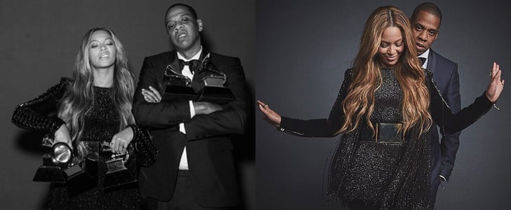 Beyonce and Jay Z Backstage at the Grammys 2015
