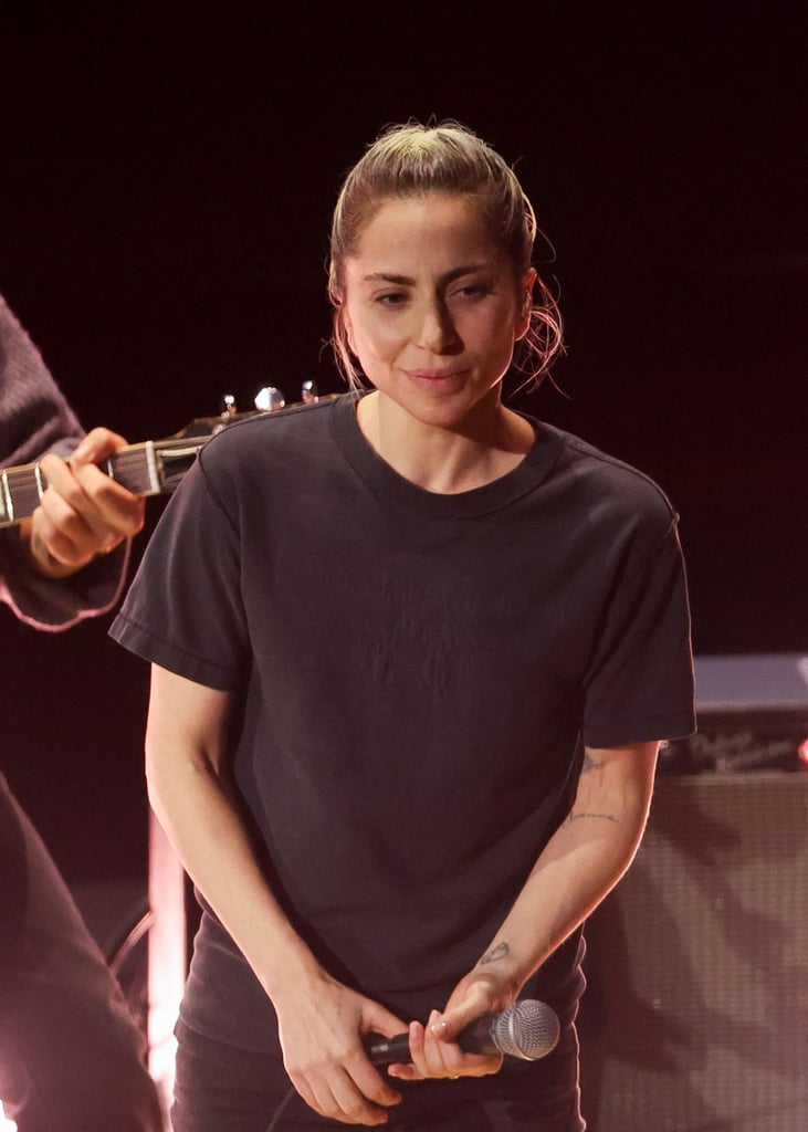 Lady Gaga Goes MakeupFree For Her Oscars Performance POPSUGAR Beauty