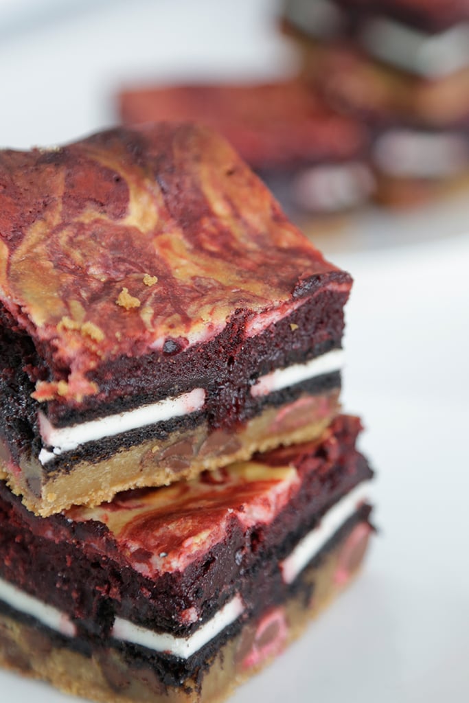 Red Velvet Slutty Brownies