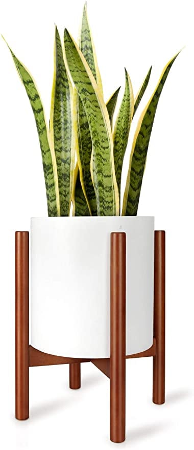 Mkono Plant Stand Mid Century Pot Holder