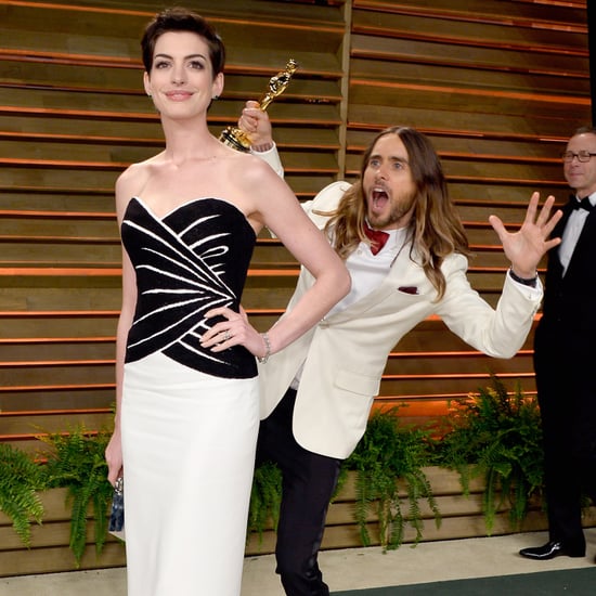 Jared Leto Photobombing Anne Hathaway After the Oscars