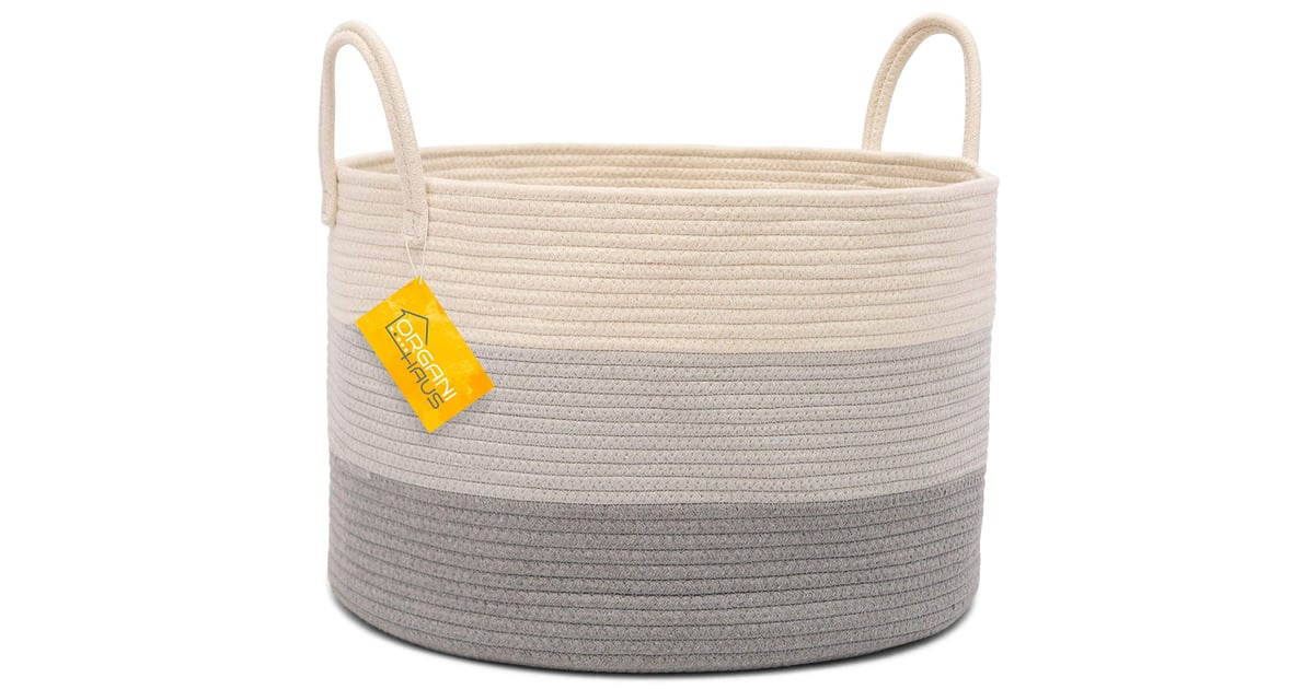 OrganiHaus XXL Cotton Rope Basket Chic Home Storage Solutions on