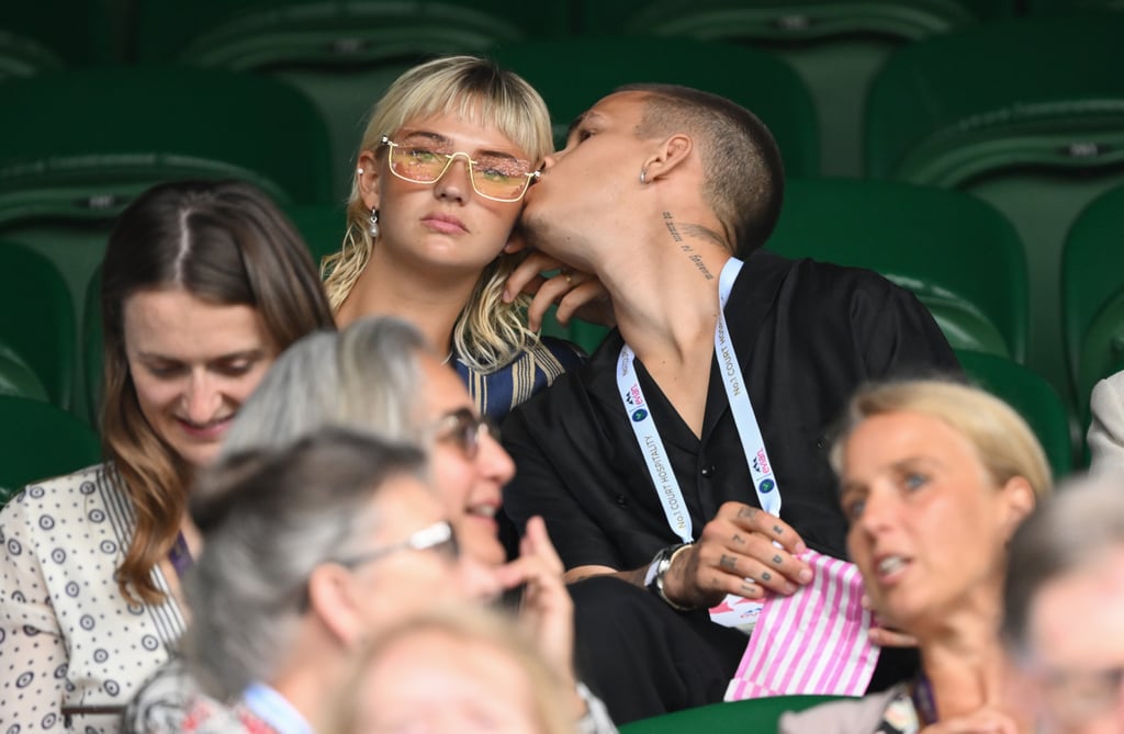 Romeo Beckham and Mia Regan at Wimbledon 2023