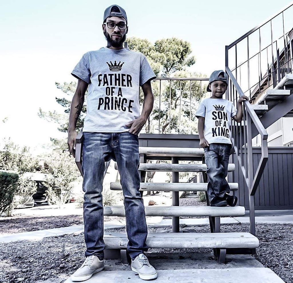 Father Of A Prince And Son Of A King Matching Shirts For Dads