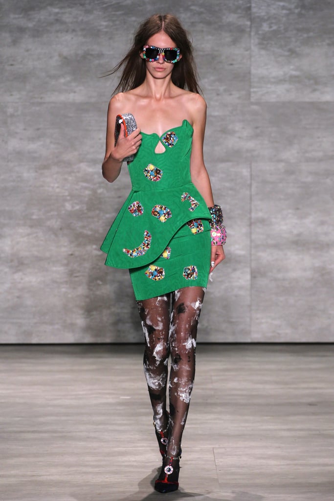 patterned gown