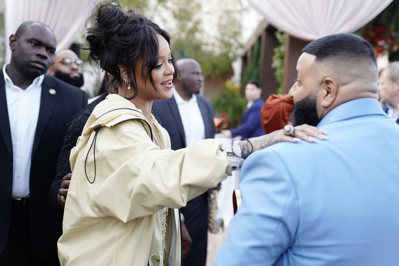 Rihanna and DJ Khaled at the 2020 Roc Nation Brunch in LA