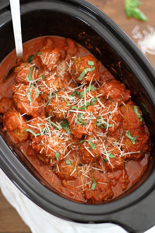 Slow Cooker Italian Meatballs