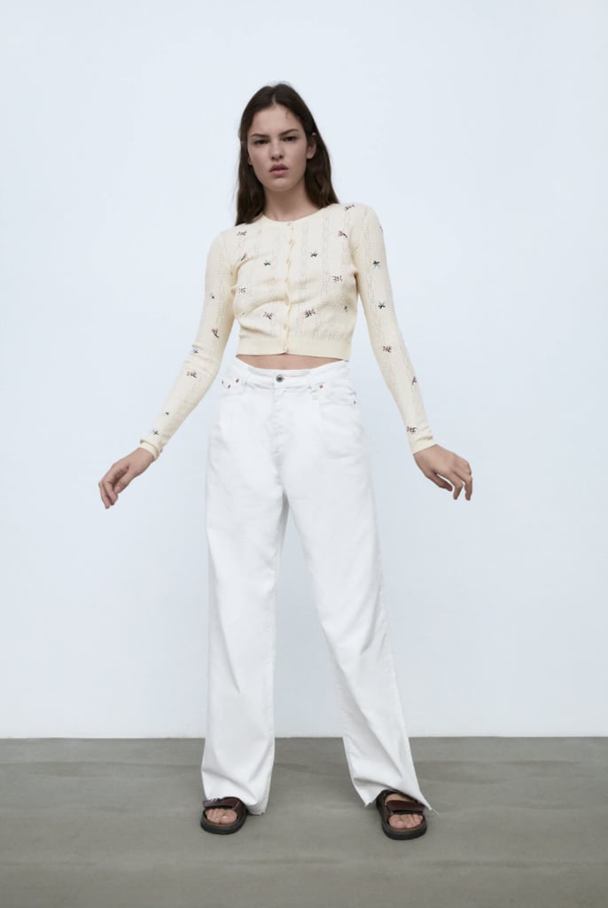 Zara Embroidered Knit Cardigan | Sweater Trends For Fall 2020