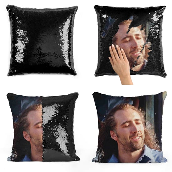 Nicolas Cage Sequin Pillows
