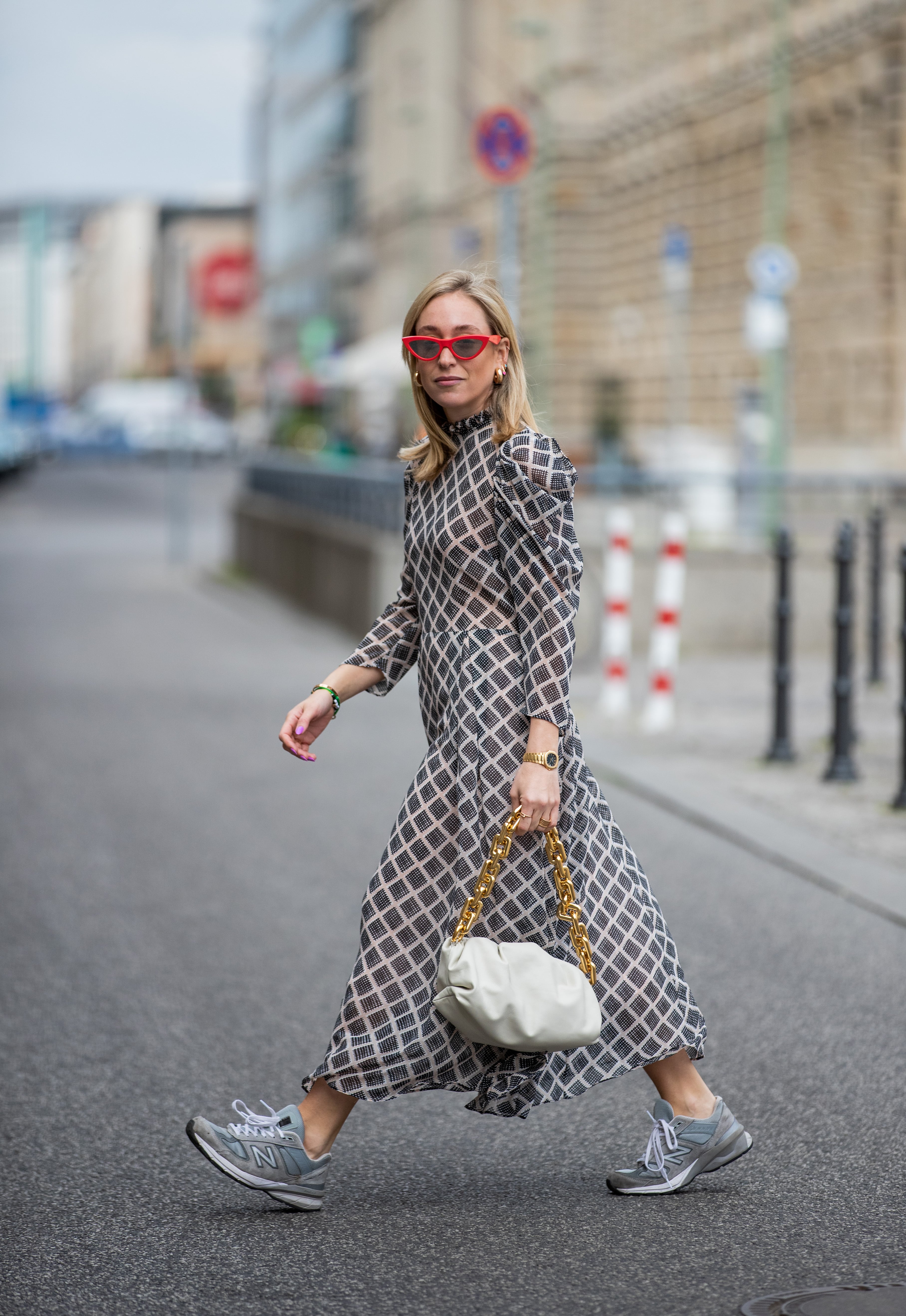 Black maxi cheap dress with sneakers