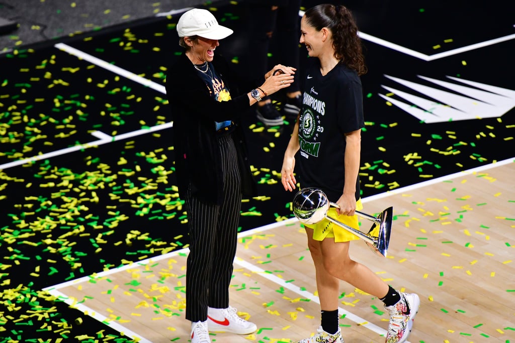 Sue Bird With Partner and Soccer Icon Megan Rapinoe After the 2020 WNBA Finals
