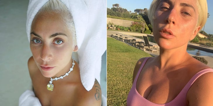 Lady Gagas Best No Makeup Selfies On Instagram Popsugar Beauty 
