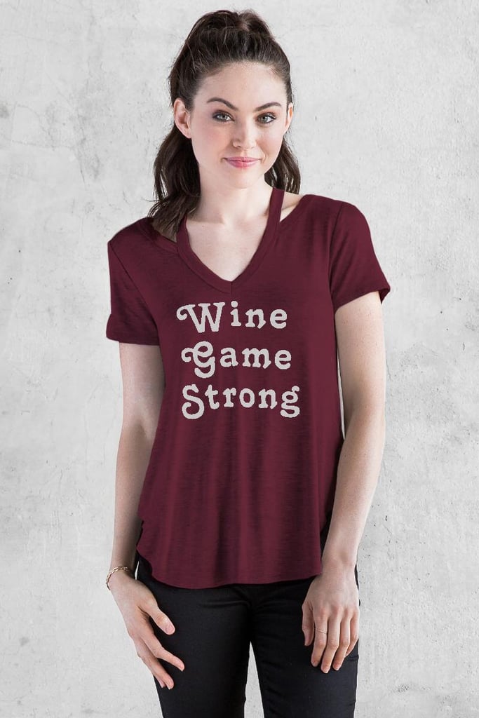 Francesca's Wine Game Graphic Tee