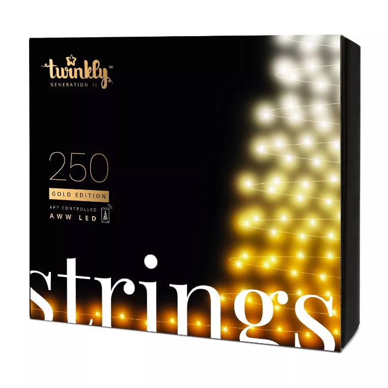 Twinkly White and Amber Outdoor Christmas String Lights