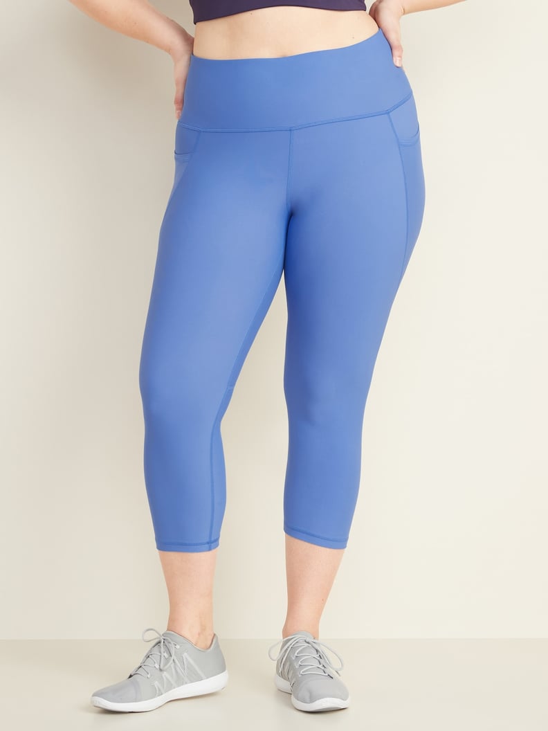 Plus size clothes  Royal blue cropped leggings - Apples and Pears