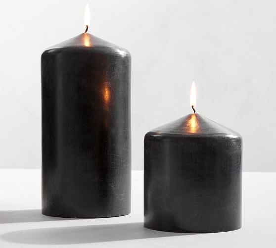 Black Pillar Candles