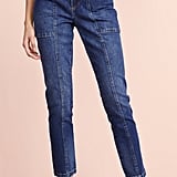 denim x alexander wang brace pleated jeans