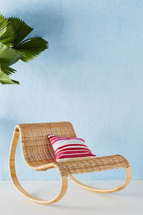 Rattan Rocking Chair | Anthropologie Outdoor Summer Collection 2019