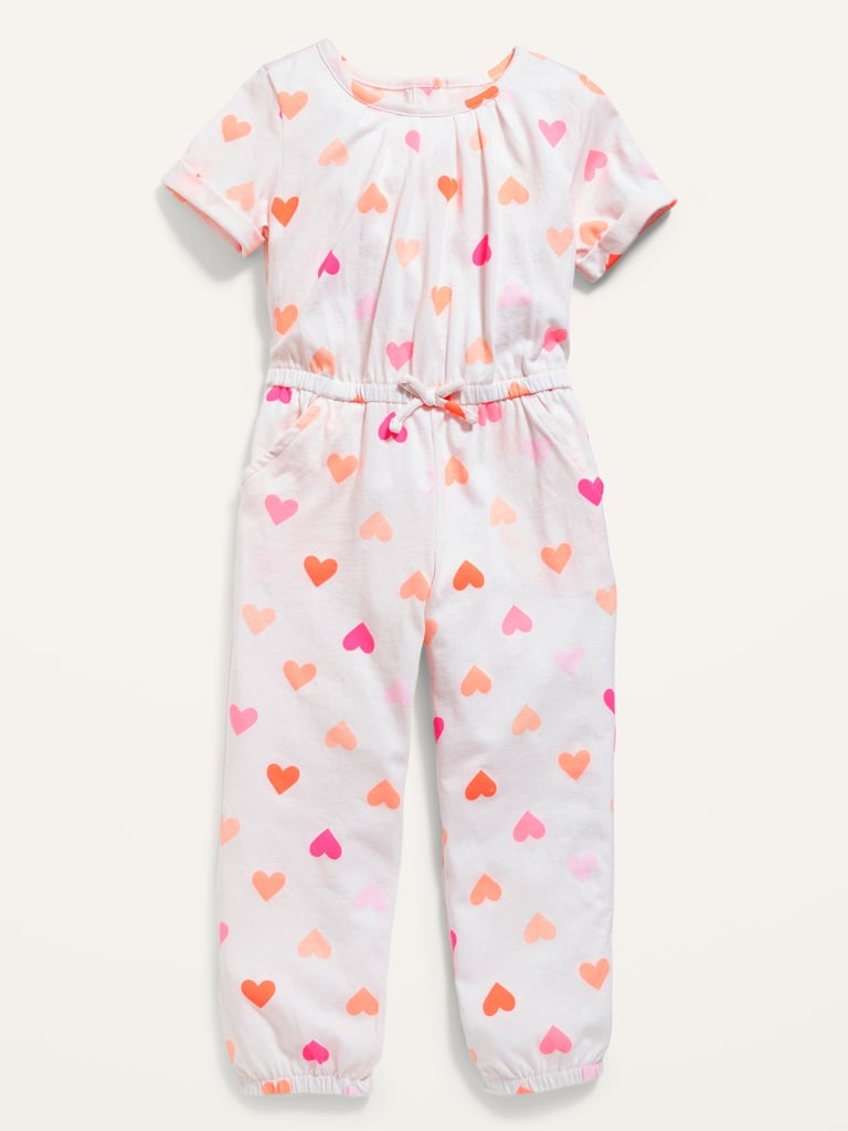 Old Navy Printed Jersey Jumpsuit For Toddler Girls