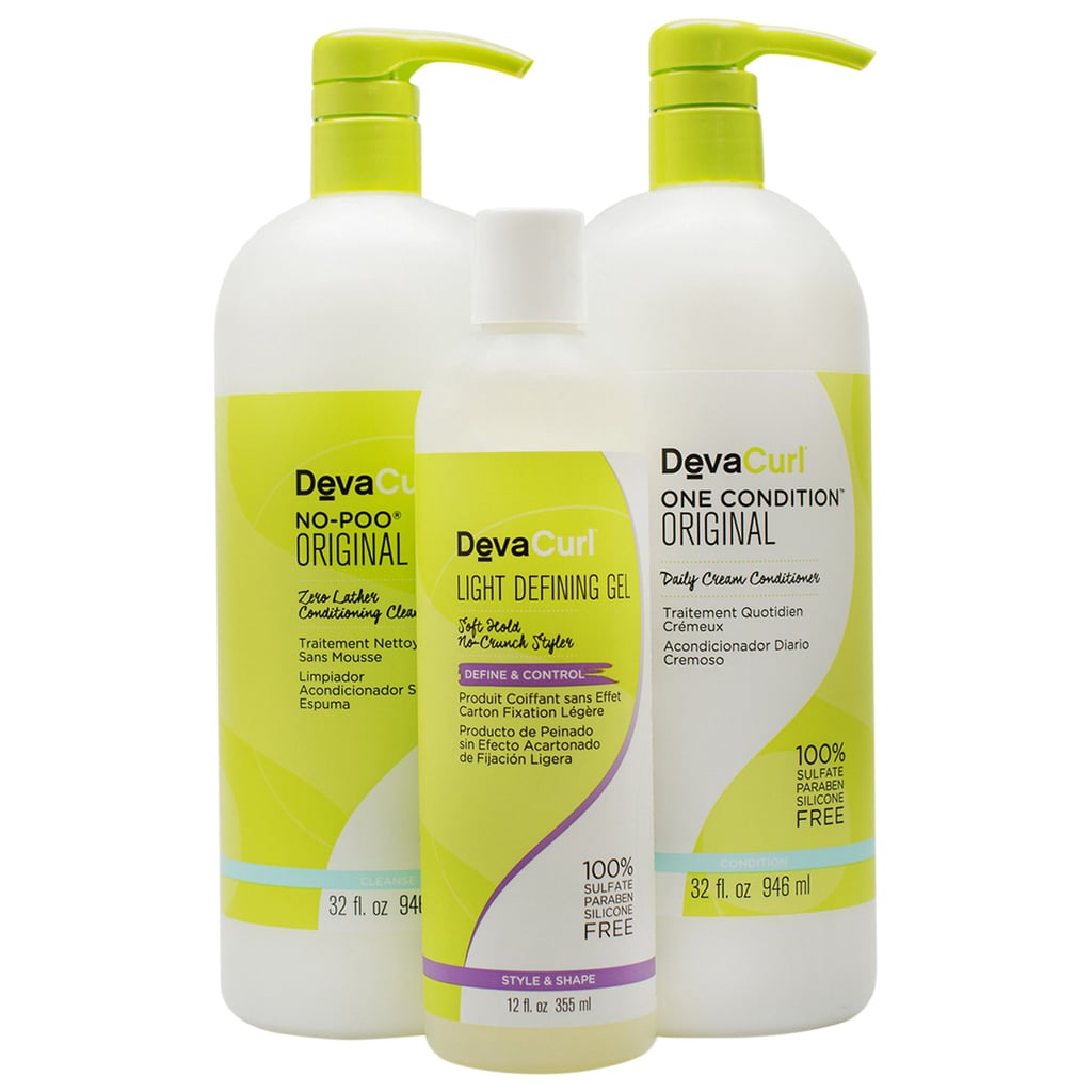 Devacurl Make Them Gel-ous Curly Cleanse and Condition Liter Kit