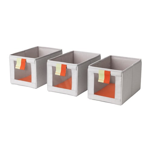 Släkting Box in Gray and Orange ($10 for set of 3)