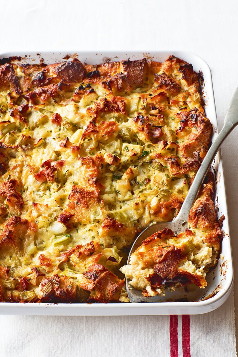 Herb and Apple Bread Pudding