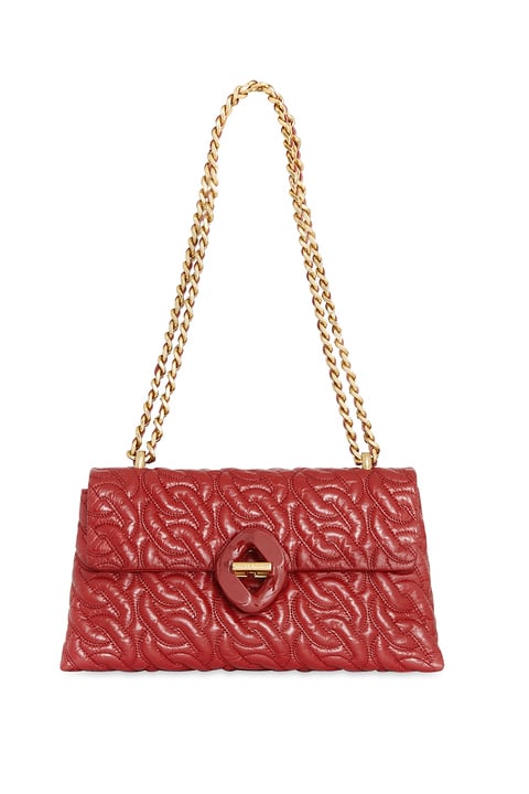 Rebecca Minkoff Double Gusset Crossbody with Chain Quilt