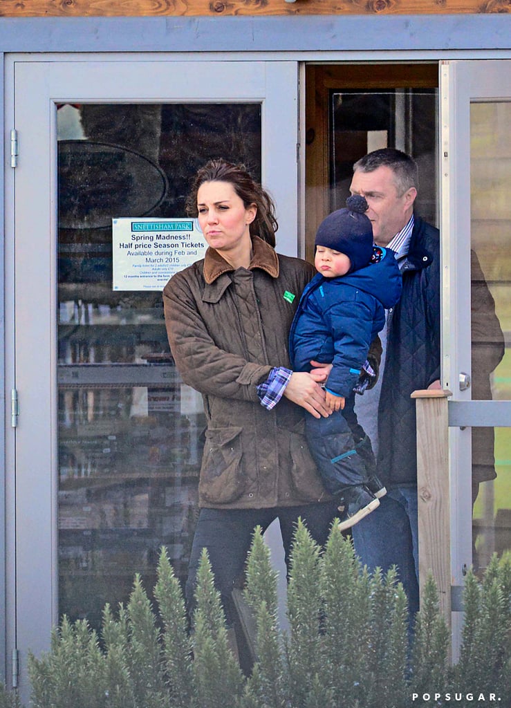 Kate Middleton and Prince George at the Petting Zoo Pictures