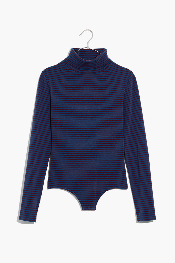 Madewell Turtleneck Bodysuit in Simone Stripe