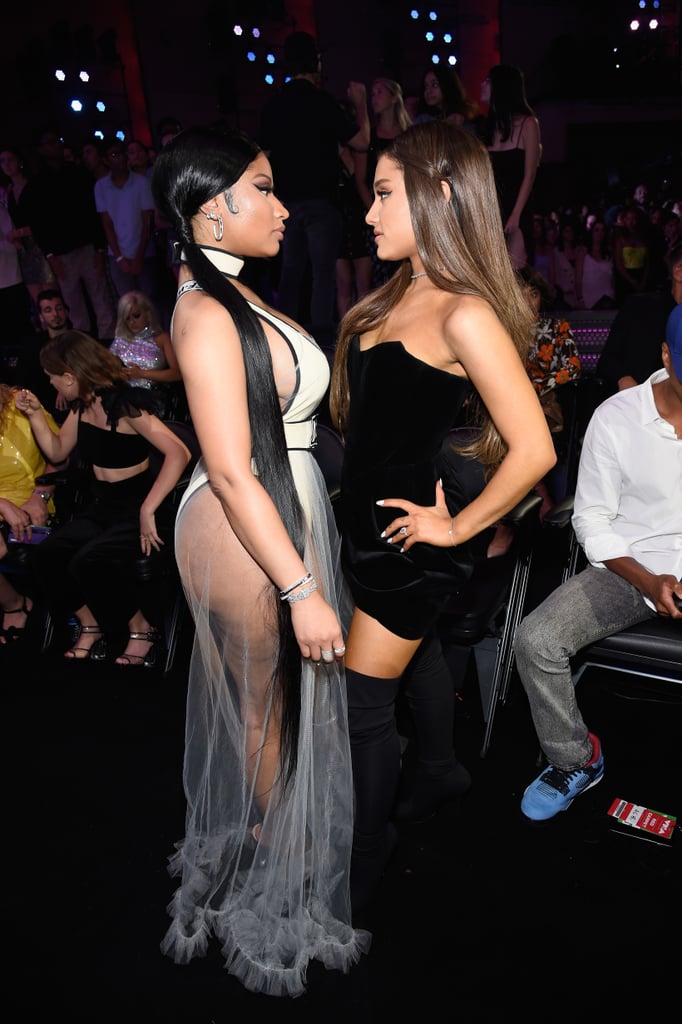 Ariana Grande and Nicki Minaj at the 2018 MTV VMAs