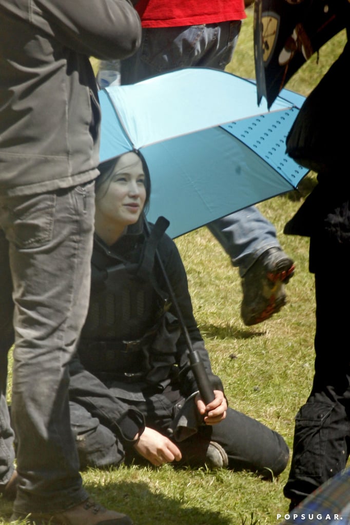 Jennifer Lawrence on the Hunger Games: Mockingjay Set