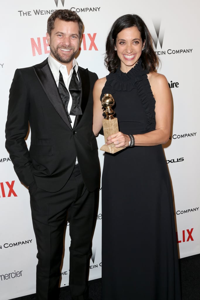 Joshua Jackson and The Affair writer and producer Sarah Treem were all smiles at the Netflix soiree.