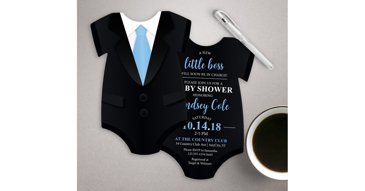 tuxedo baby shower invitation  20 unique baby shower