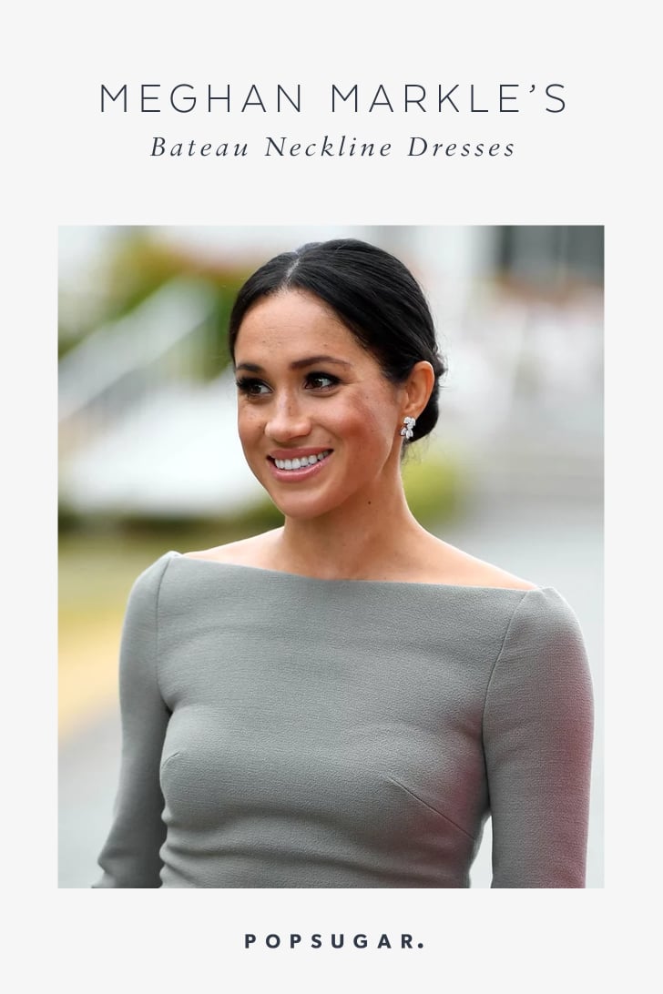 Meghan Markle Bateau Neckline Dresses