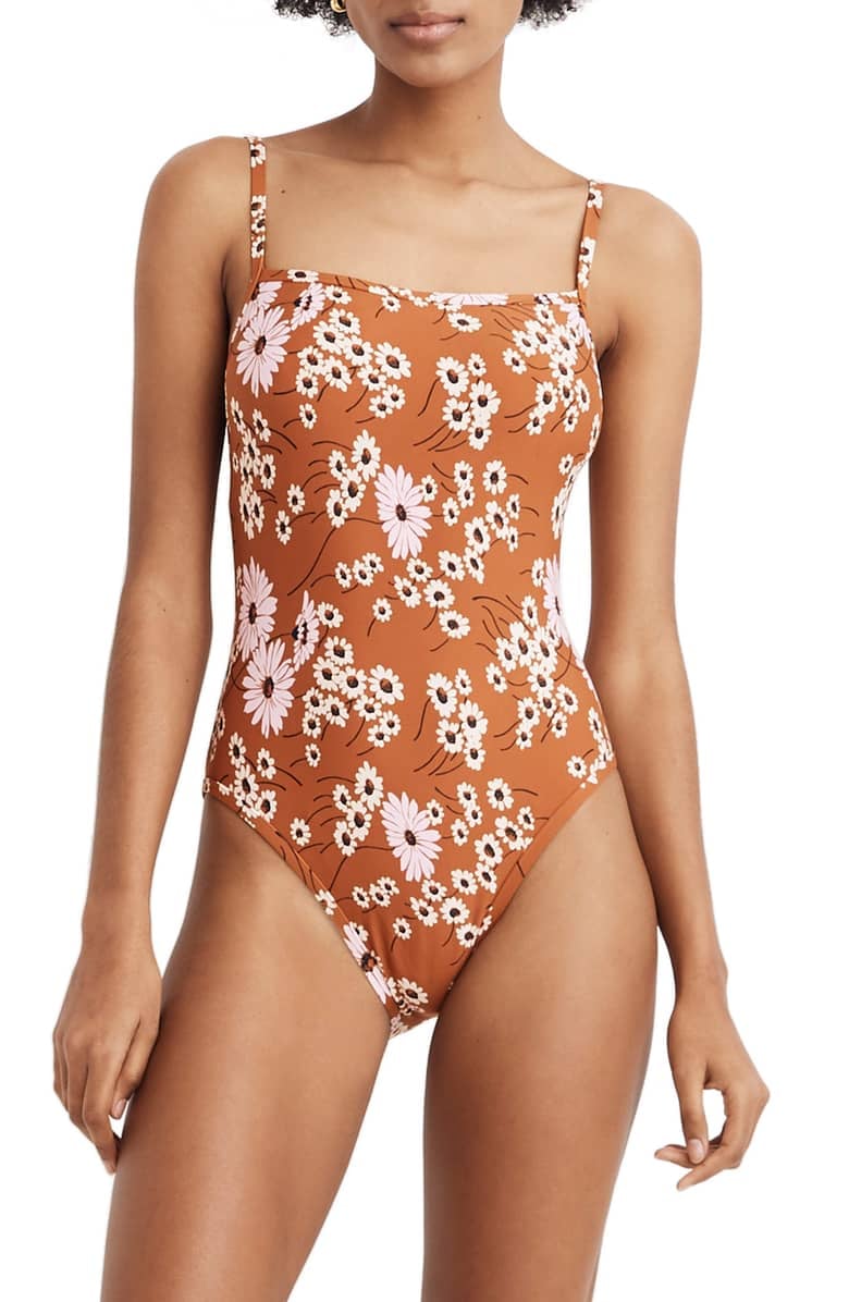 Madewell Second Wave Daisy Print One-Piece