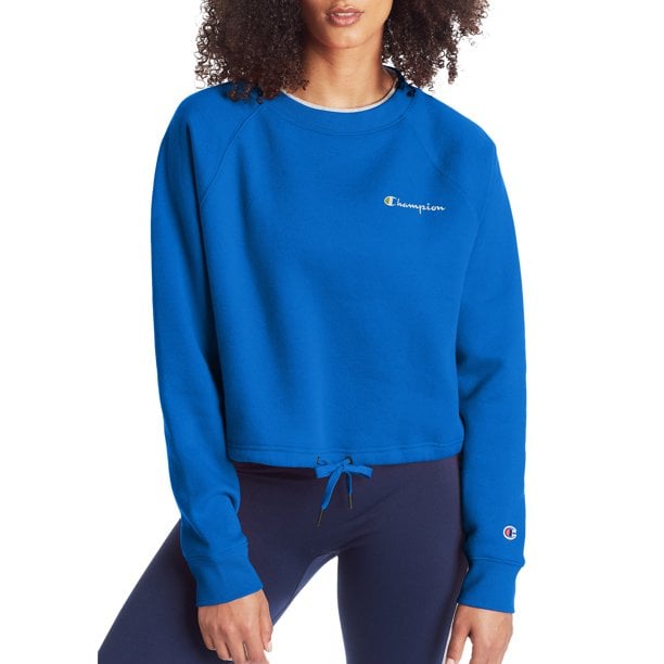 Champion Campus Fleece Cropped Crewneck Sweatshirt