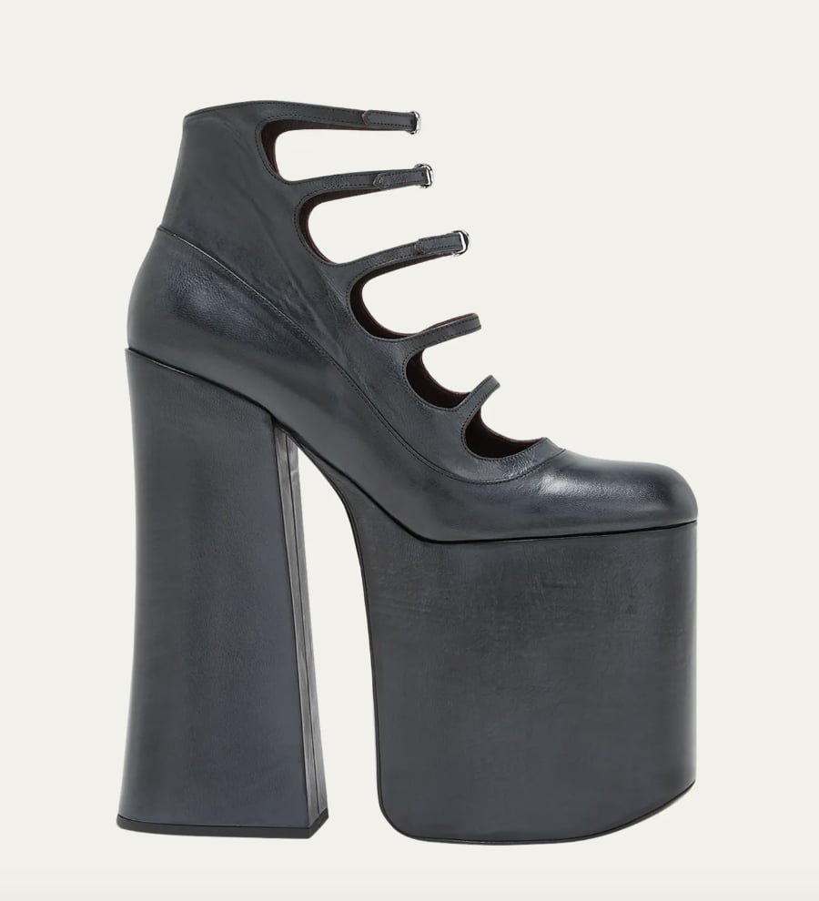 Marc Jacobs Kiki Leather Five-Strap Platform Pumps