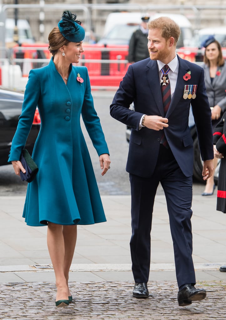 Kate Middleton Teal Coat Anzac Day April 2019