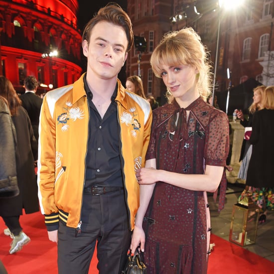 Charlie Heaton and Natalia Dyer at the 2017 Fashion Awards